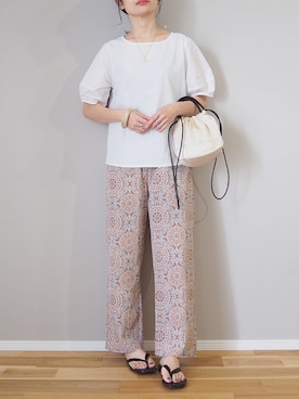 「AmbreNeige」｜「アイテム（サンダル）」を使った、ｐａｎａさん（レディース・162cm）の夏コーディネート