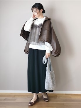 「CLEA（クレア）のアイテム」を使った、ｐａｎａさん（骨格ストレート・レディース・162cm）の秋コーディネート