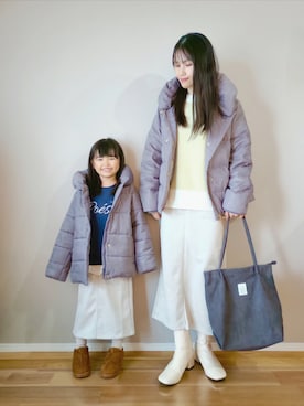 「アイテム（スカート）」を使った、ｐａｎａさん（レディース・162cm）の冬コーディネート