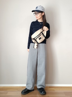 「アイテム（スウェットパンツ）」を使った、ｐａｎａさん（レディース・162cm）の冬コーディネート