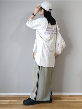 「AS KNOW AS plus（アズノゥアズプラス）のアイテム（スニーカー）」を使った、ｐａｎａさん（レディース・162cm）の春コーディネート