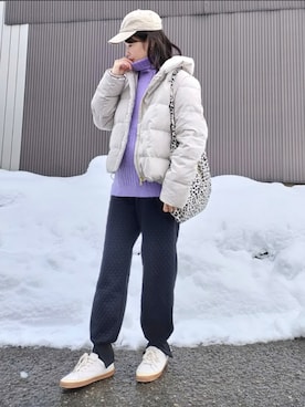 「ms+ ideal（エムズプラスアイディール）のアイテム」を使った、ｐａｎａさん（レディース・162cm）の冬コーディネート