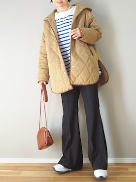 「SUGAR BISKET（シュガービスケット）のアイテム（その他アウター）」を使った、ｐａｎａさん（レディース・162cm）の秋コーディネート