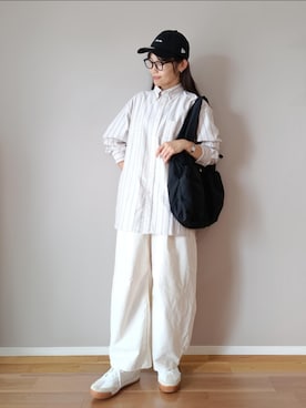 「アイテム（スニーカー）」を使った、ｐａｎａさん（レディース・162cm）の秋コーディネート
