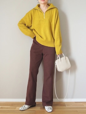 「Gem.（ジェム）のアイテム」を使った、ｐａｎａさん（レディース・162cm）の秋コーディネート