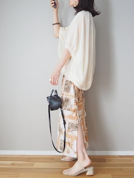 「4youstory（フォーユーストーリー）のアイテム（ワンピース）」を使った、ｐａｎａさん（レディース・162cm）の夏コーディネート