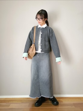 「PLST（プラステ）のアイテム」を使った、ｐａｎａさん（レディース・162cm）の冬コーディネート