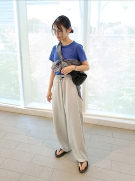 「アイテム（サングラス）」を使った、ｐａｎａさん（レディース・162cm）の秋コーディネート