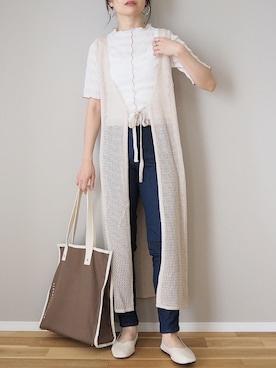 「AmbreNeige」｜「アイテム（バレエシューズ）」を使った、ｐａｎａさん（レディース・162cm）の夏コーディネート