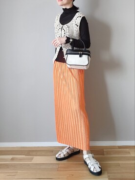 「SKAGEN(スカーゲン)のアイテム(ブレスレット)」を使った、panaさん(レディース・162cm)の夏コーディネート