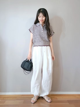 「PLST（プラステ）のアイテム」を使った、ｐａｎａさん（レディース・162cm）の夏コーディネート