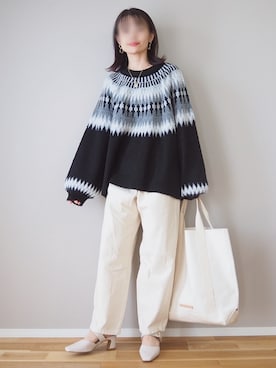 「Auntie Rosa Holiday（アンティローザホリデー）のコインチェーンネックレス（ネックレス）」を使った、ｐａｎａさん（レディース・162cm）の秋コーディネート