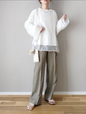 「AS KNOW AS plus（アズノゥアズプラス）のアイテム」を使った、ｐａｎａさん（骨格ストレート・レディース・162cm）の夏コーディネート
