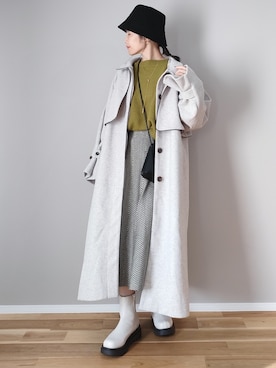 「LAC-VERT（ラック・ヴェール）のアイテム」を使った、ｐａｎａさん（レディース・162cm）の冬コーディネート