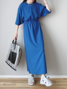 「AS KNOW AS plus（アズノゥアズプラス）のアイテム（シューズ）」を使った、ｐａｎａさん（レディース・162cm）の夏コーディネート