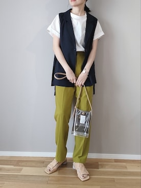 「SUGAR BISKET（シュガービスケット）のアイテム（トップス）」を使った、ｐａｎａさん（レディース・162cm）の春コーディネート