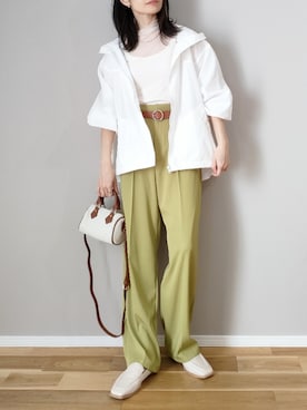 「春服デビュー宣言」｜「アイテム（マウンテンパーカー）」を使った、ｐａｎａさん（レディース・162cm）の春コーディネート