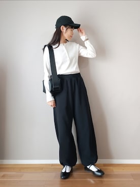 「アイテム（スウェットパンツ）」を使った、ｐａｎａさん（レディース・162cm）の秋コーディネート
