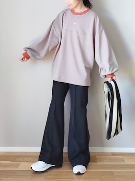 「reca（レカ）のアイテム（スウェット）」を使った、ｐａｎａさん（レディース・162cm）の春コーディネート
