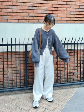 「アイテム（サロペット/オーバーオール）」を使った、ｐａｎａさん（レディース・162cm）の冬コーディネート