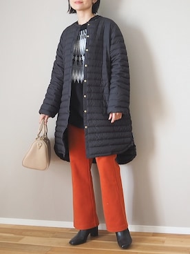 「Traditional Weatherwear」｜「アイテム（ダウンジャケット/コート）」を使った、ｐａｎａさん（レディース・162cm）の冬コーディネート