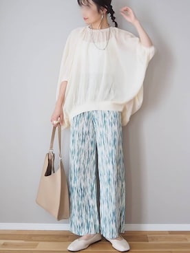 「La-gemme」｜「アイテム（パンツ）」を使った、ｐａｎａさん（レディース・162cm）の夏コーディネート