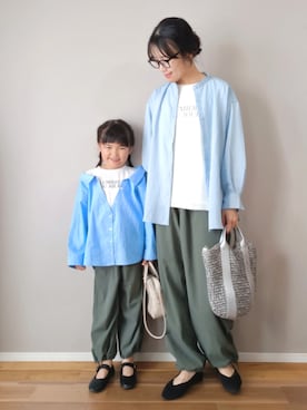 「アイテム（カーゴパンツ）」を使った、ｐａｎａさん（レディース・162cm）の春コーディネート