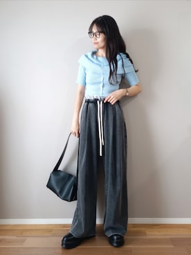 「tiptop（ティップトップ）のアイテム」を使った、ｐａｎａさん（レディース・162cm）の夏コーディネート