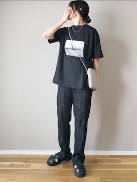 「select MOCA by son（セレクトモカバイソン）のアイテム」を使った、ｐａｎａさん（骨格ストレート・レディース・162cm）の夏コーディネート