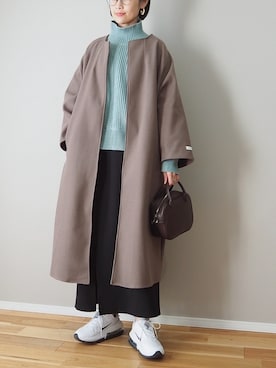 「SUGAR BISKET（シュガービスケット）のアイテム（その他アウター）」を使った、ｐａｎａさん（レディース・162cm）の冬コーディネート