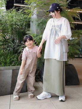 「pairmanon（ペアマノン）のアイテム（オールインワン・サロペット）」を使った、ｐａｎａさん（骨格ストレート・レディース・162cm）の春コーディネート