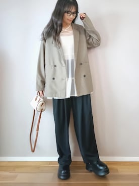 「BONLECILL Marche（ボンルシールマルシェ）のアイテム」を使った、ｐａｎａさん（レディース・162cm）の春コーディネート