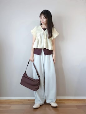 「tiptop（ティップトップ）のアイテム」を使った、ｐａｎａさん（レディース・162cm）の夏コーディネート