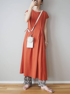 「crie conforto」｜「アイテム（ワンピース/ドレス）」を使った、ｐａｎａさん（レディース・162cm）の夏コーディネート