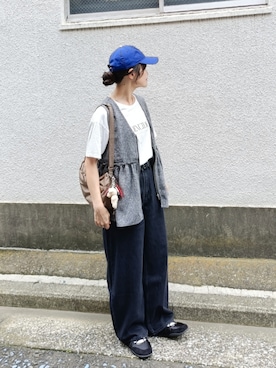 「AS KNOW AS plus（アズノゥアズプラス）のアイテム」を使った、ｐａｎａさん（レディース・162cm）の夏コーディネート