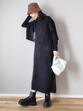 「AS KNOW AS plus（アズノゥアズプラス）のアイテム」を使った、ｐａｎａさん（骨格ストレート・レディース・162cm）の冬コーディネート