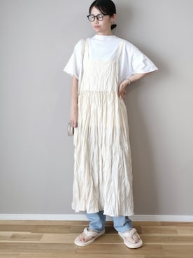 「LVEU.（ラブユ.）のアイテム」を使った、ｐａｎａさん（骨格ストレート・レディース・162cm）の夏コーディネート