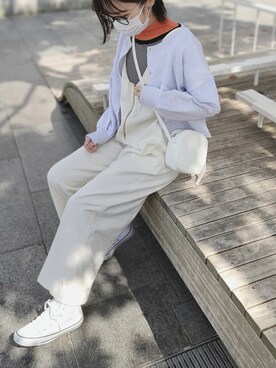 「zucca」｜「アイテム（スウェット）」を使った、ｐａｎａさん（レディース・162cm）の春コーディネート