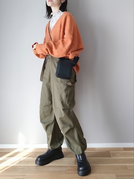 「sakishimatokyo（サキシマトーキョー）のアイテム」を使った、ｐａｎａさん（骨格ストレート・レディース・162cm）の秋コーディネート