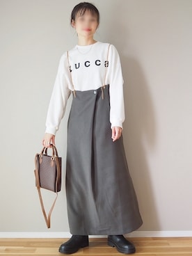 「zucca」｜「アイテム（スウェット）」を使った、ｐａｎａさん（レディース・162cm）の秋コーディネート