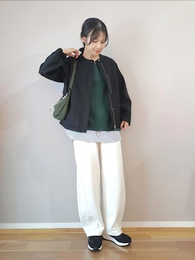 「アイテム（スウェットパンツ）」を使った、ｐａｎａさん（レディース・162cm）の秋コーディネート