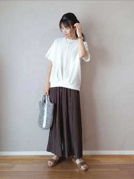 「ナチュラル」｜ｐａｎａさん（レディース・162cm）の夏コーディネート