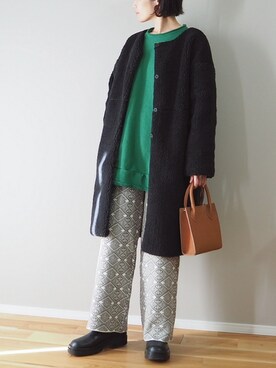「SUGAR BISKET（シュガービスケット）のアイテム（その他アウター）」を使った、ｐａｎａさん（レディース・162cm）の冬コーディネート