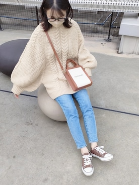 「ADAM ET ROPE'（アダムエロペ）のアイテム」を使った、ｐａｎａさん（骨格ストレート・レディース・162cm）の秋コーディネート