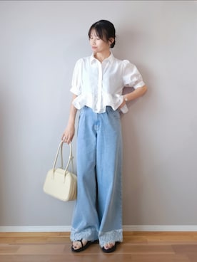 「CENE（セネ）のアイテム（アクセサリー）」を使った、ｐａｎａさん（レディース・162cm）の夏コーディネート