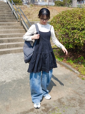 「アイテム（ワンピース/ドレス）」を使った、ｐａｎａさん（レディース・162cm）の春コーディネート