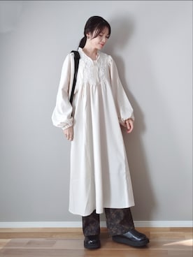 「パワショル」｜ｐａｎａさん（レディース・162cm）の冬コーディネート