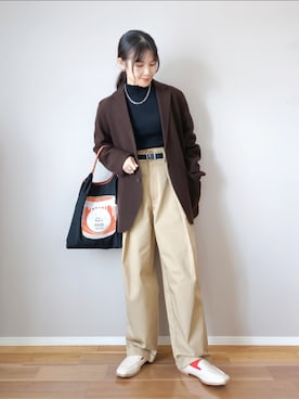 「アイテム（テーラードジャケット）」を使った、ｐａｎａさん（レディース・162cm）の秋コーディネート