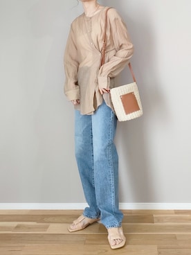 「something_jean」｜ｐａｎａさん（レディース・162cm）の春コーディネート
