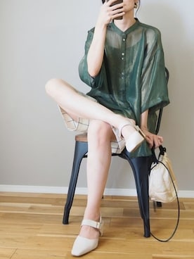 「fifth（フィフス）のアイテム（キャミソール）」を使った、ｐａｎａさん（レディース・162cm）の夏コーディネート